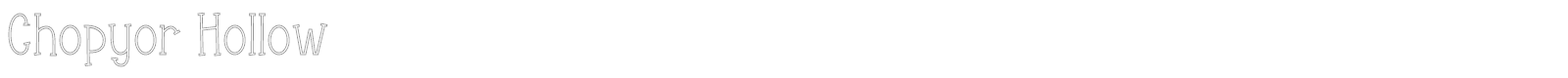 Chopyor font preview